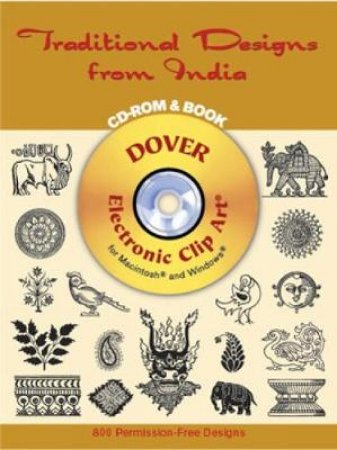 Traditional Designs from India CD-ROM and Book by DOVER