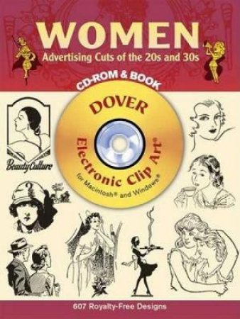 Women Advertising Cuts of the 20s and 30s CD-ROM and Book by LESLIE CABARGA
