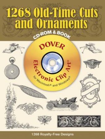 1268 Old-Time Cuts and Ornaments CD-ROM and Book by BLANCHE CIRKER