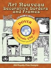 Art Nouveau Decorative Borders and Frames CDROM and Book