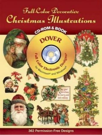 Full-Color Decorative Christmas Illustrations CD-ROM and Book by DOVER