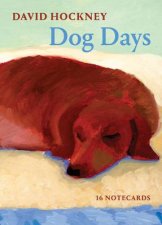 David Hockney Dog Days Notecards