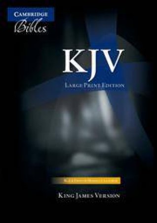 KJV Large Print Text Bible, Black French Morocco Leather, KJ653:T by Unknown