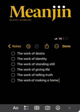Meanjin 84.1 Autumn 2025 by Esther Anatolitis
