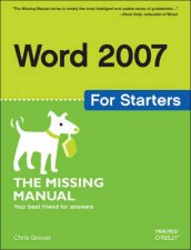 Word 2007 For Starters The Missing Manual