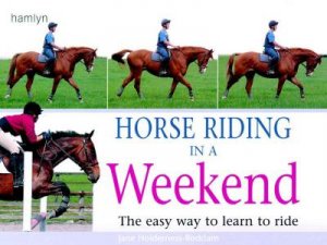 Horse Riding In A Weekend: The Easy Way To Learn To Ride by Jane Holderness-Roddam