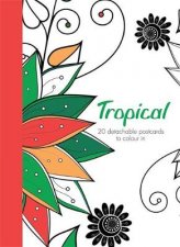 Tropical 20 detachable postcards to colour in