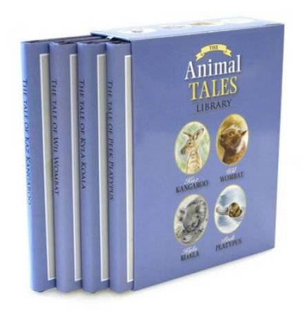 Four Animal Tales in Slipcase (includes Kyla Koala, Wil Wombat, Peek Platypus, Kaz Kangaroo) by Susan Hall