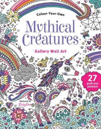 Colour Your Own Gallery Wall Art Mythical Creatures by Lake Press