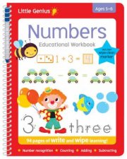 Little Genius Write  Wipe Workbooks Numbers