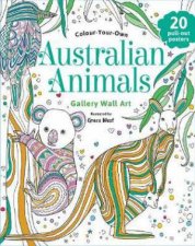 Colour Your Own Australian Animals Gallery Wall Art