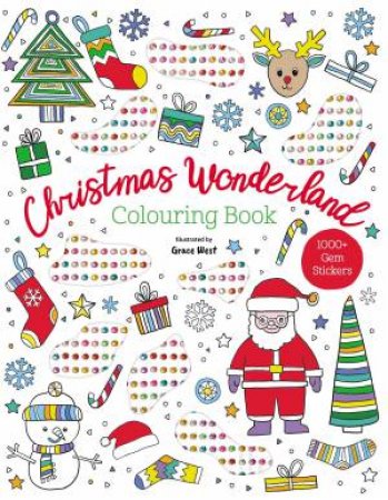 Gem Sticker Colouring Book - Christmas Wonderland by Lake Press