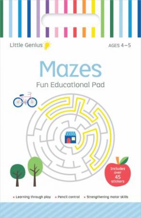 Little Genius Vol. 2 - Small Activity Pad - Mazes by Lake Press