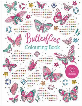 Gem Sticker Colouring Book - Butterflies by Lake Press