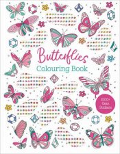 Gem Sticker Colouring Book  Butterflies
