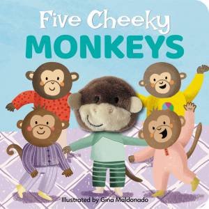 Finger Puppet Book - Five Cheeky Monkeys (large format) by Lake Press