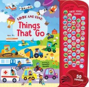 Look & Find - 50-Button Mega Sound Book - Things That Go by Lake Press