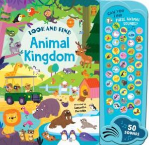 Look & Find - 50-Button Mega Sound Book - Animal Kingdom by Lake Press
