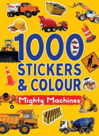 1000 Stickers & Colour - Mighty Trucks by Lake Press