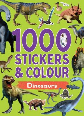1000 Stickers & Colour - Dinosaurs by Lake Press