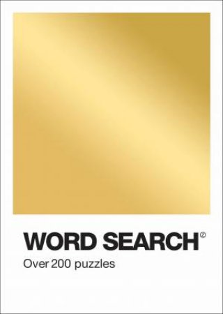 Colour Block Puzzle Book - Word Search - Gold by Lake Press