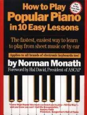 How Play Pop Piano 10 Lessons by Monath