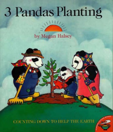 Three Pandas Planting by Megan Halsey