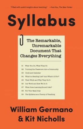 Syllabus by William Germano & Kit Nicholls