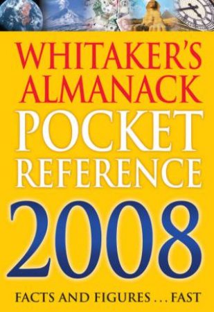 Whitaker's Pocket Reference 2008 by Author Provided No