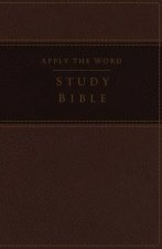NKJV Apply The Word Study Bible Large Print Indexed Red Letter Edition Live In His Steps Earth Brown