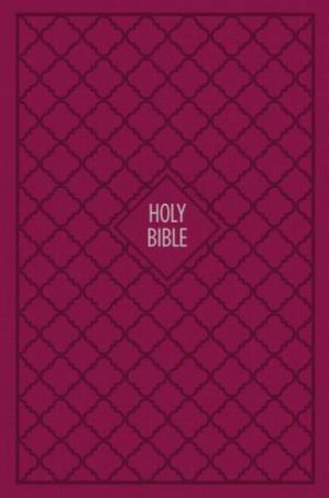 KJV Thinline Bible, Standard Print, Cloth Over Board, Red Letter Edition[Pink] by Zondervan