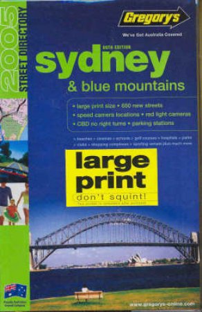 Gregory's: Sydney & Blue Mountains 2005 Street Directory - 69 Ed by Unknown