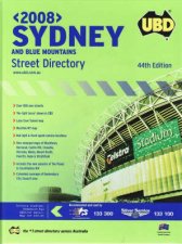UBD Sydney  Blue Mountains 2008 Street Directory  44 ed Hardcover