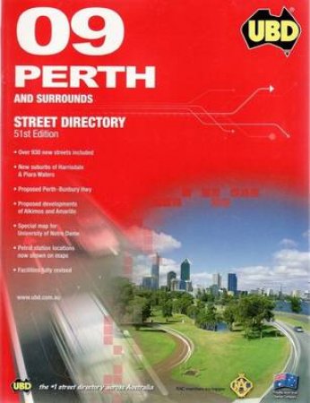 UBD Perth and Surrounds Street Directory  2009 - 51 ed by Unknown