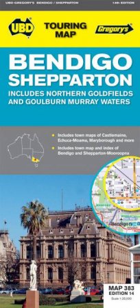 UBD/Gregorys Bendigo & Shepparton Map 294 - 7th Ed. by Various