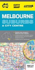 UBDGregorys Melbourne City and Suburbs Map 318 5ed