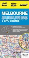 UBD Gregorys Melbourne Suburbs and City Map 318 6th Ed
