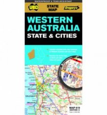 UBDGregorys Western Australia State and Cities Map 619  6th Ed