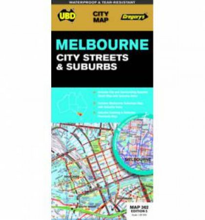UBD/Gregorys Melbourne City and Suburbs Map 362- 5th Ed by Various