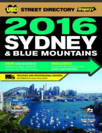 UBD/Gregory's Sydney Street Directory 2016 - 52nd Edition by Various