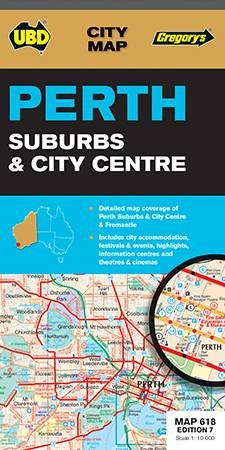 UBD/Gregorys Perth Suburbs and City Centre Map 618 - 7th Ed by Various
