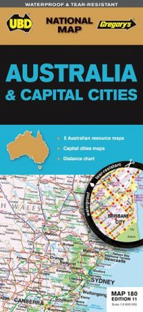 UBD/Gregorys Australia & Cities Map 180, 11th Ed. by Gregory's UBD