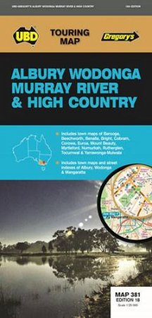 Albury Wodonga Murray River & High Country Map 381 (18E) by Unknown