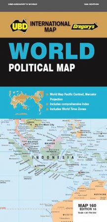 UBD/Gregorys World Political Map 160 - 16th Ed by Various