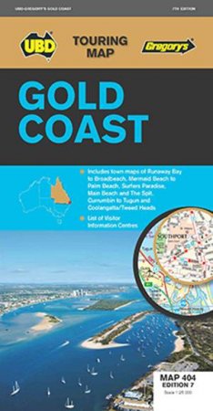 UBD/Gregory's Gold Coast Map 404 - 7th Ed by Various