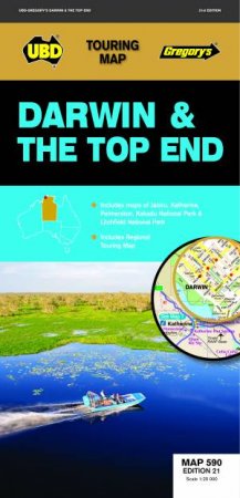 Darwin & Top End Map 590 21st Ed