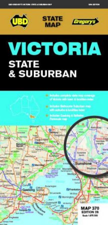 Victoria State & Suburban Map 370 28th by UBD Gregorys