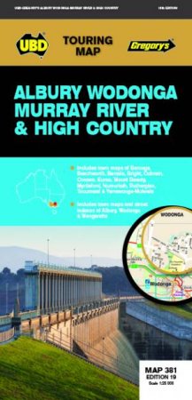 Albury Wodonga Murray River Map 381 19th by UBD Gregory's
