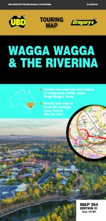 Wagga Wagga & The Riverina Map 284 21st Ed by UBD Gregory's