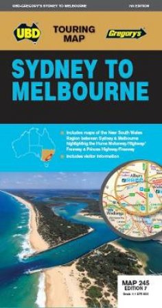 Sydney to Melbourne Map 245 7th ed by Various